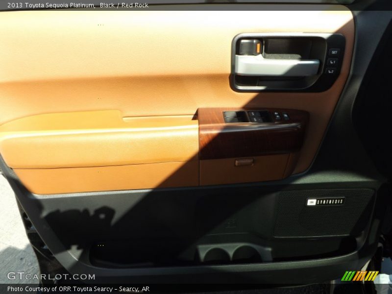Black / Red Rock 2013 Toyota Sequoia Platinum