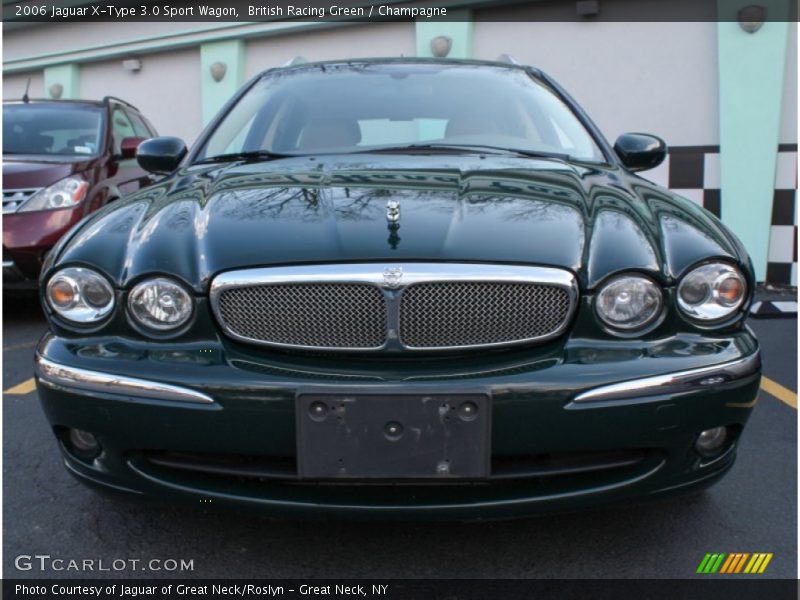 British Racing Green / Champagne 2006 Jaguar X-Type 3.0 Sport Wagon