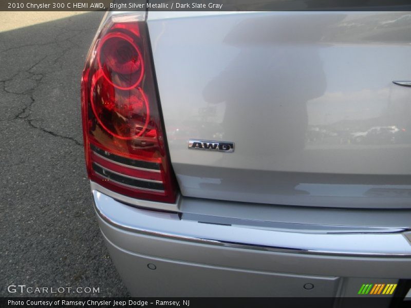 Bright Silver Metallic / Dark Slate Gray 2010 Chrysler 300 C HEMI AWD