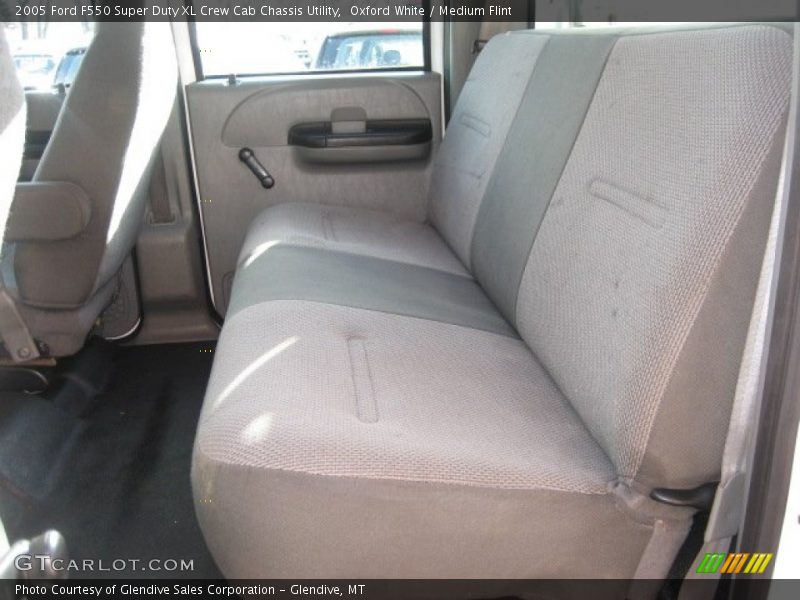Oxford White / Medium Flint 2005 Ford F550 Super Duty XL Crew Cab Chassis Utility