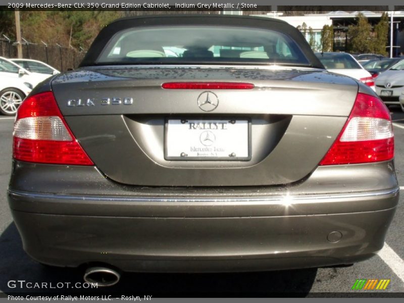 Indium Grey Metallic / Stone 2009 Mercedes-Benz CLK 350 Grand Edition Cabriolet