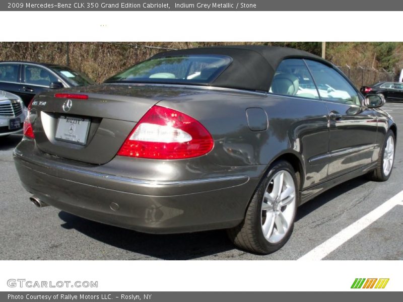 Indium Grey Metallic / Stone 2009 Mercedes-Benz CLK 350 Grand Edition Cabriolet