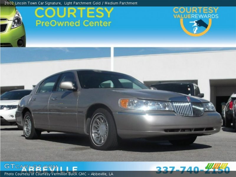 Light Parchment Gold / Medium Parchment 2002 Lincoln Town Car Signature