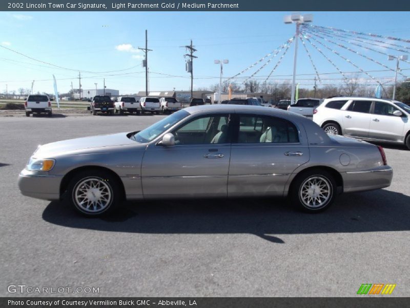 Light Parchment Gold / Medium Parchment 2002 Lincoln Town Car Signature