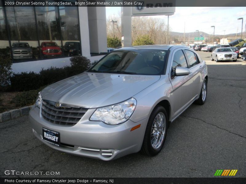 Bright Silver Metallic / Dark Slate Gray 2009 Chrysler Sebring Touring Sedan