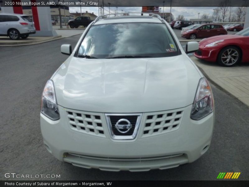 Phantom White / Gray 2010 Nissan Rogue SL AWD