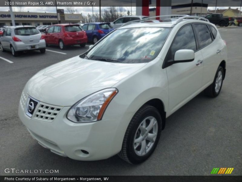 Phantom White / Gray 2010 Nissan Rogue SL AWD
