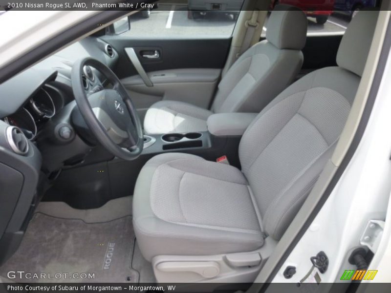Phantom White / Gray 2010 Nissan Rogue SL AWD