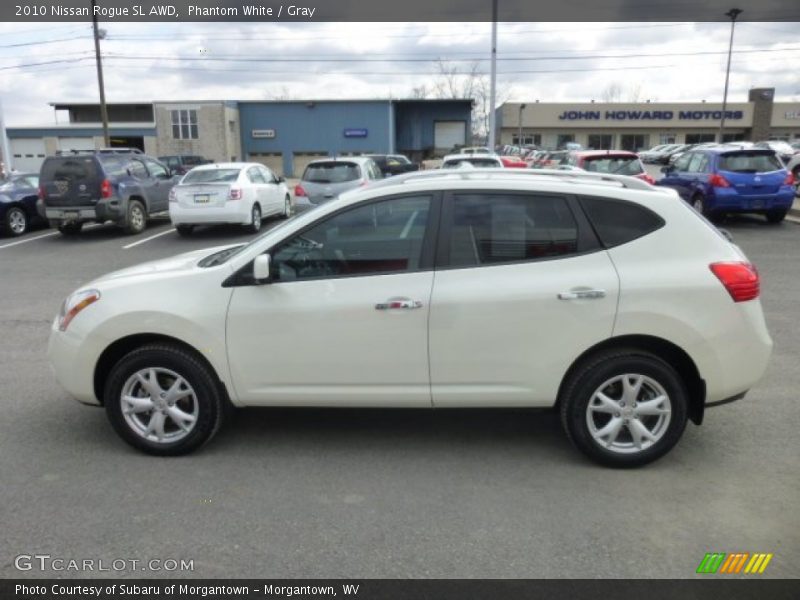 Phantom White / Gray 2010 Nissan Rogue SL AWD