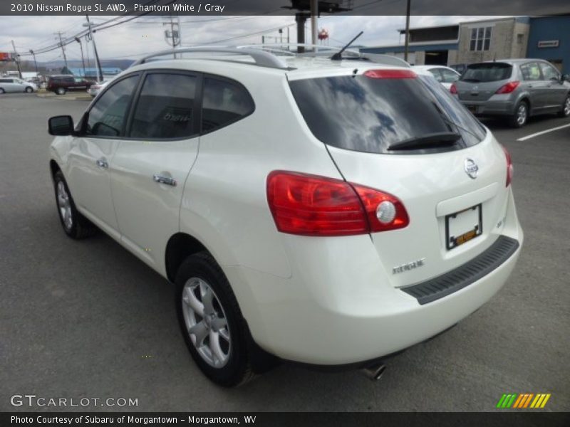 Phantom White / Gray 2010 Nissan Rogue SL AWD