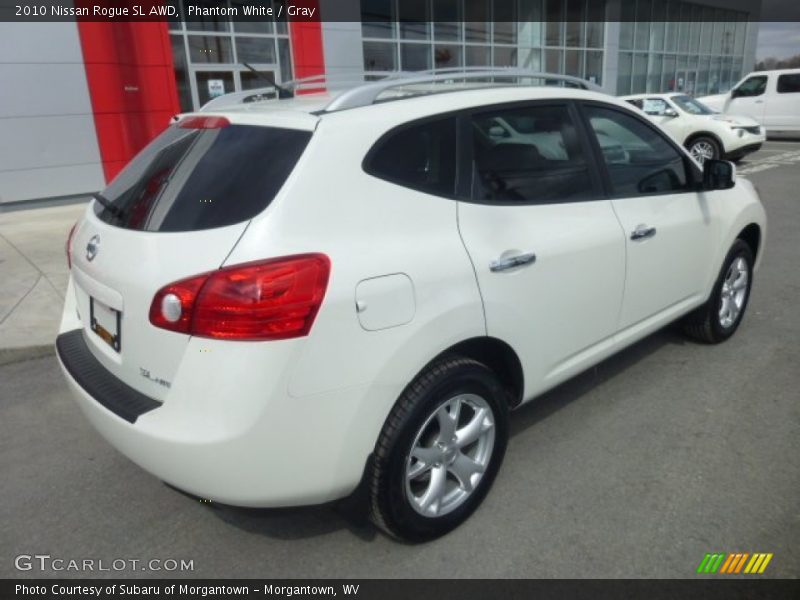 Phantom White / Gray 2010 Nissan Rogue SL AWD