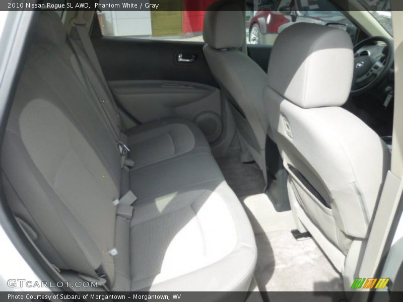 Phantom White / Gray 2010 Nissan Rogue SL AWD