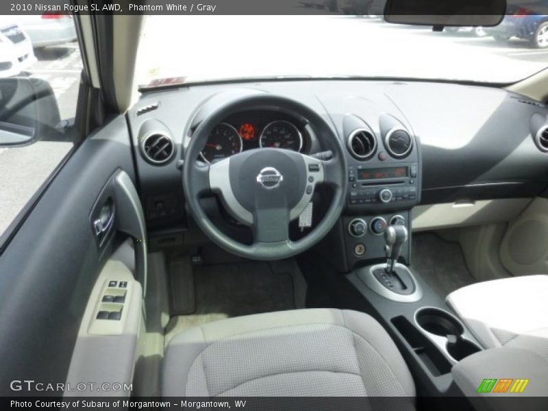 Phantom White / Gray 2010 Nissan Rogue SL AWD
