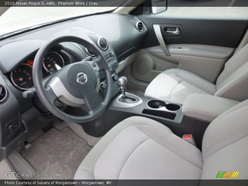 Phantom White / Gray 2010 Nissan Rogue SL AWD