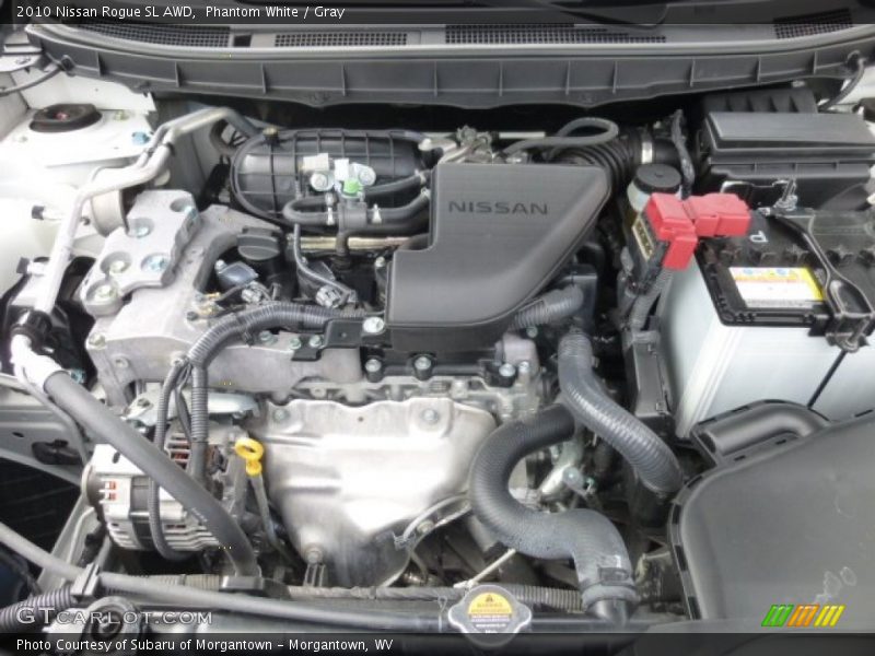 Phantom White / Gray 2010 Nissan Rogue SL AWD