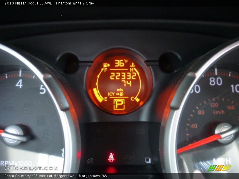 Phantom White / Gray 2010 Nissan Rogue SL AWD