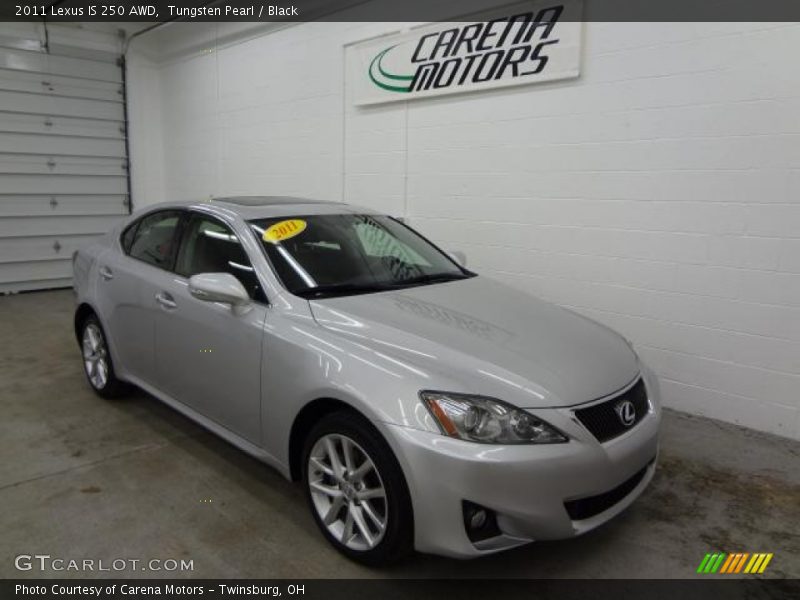 Tungsten Pearl / Black 2011 Lexus IS 250 AWD