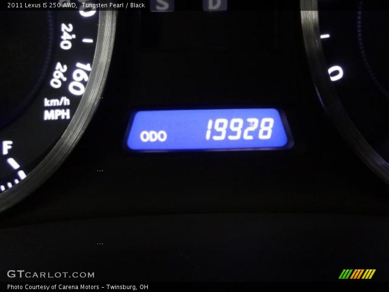 Tungsten Pearl / Black 2011 Lexus IS 250 AWD