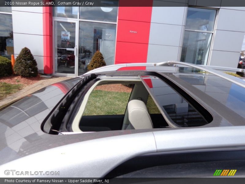 Gotham Gray / Gray 2010 Nissan Rogue SL AWD