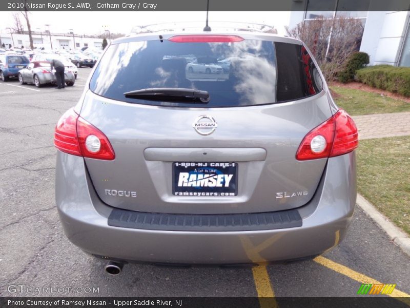 Gotham Gray / Gray 2010 Nissan Rogue SL AWD