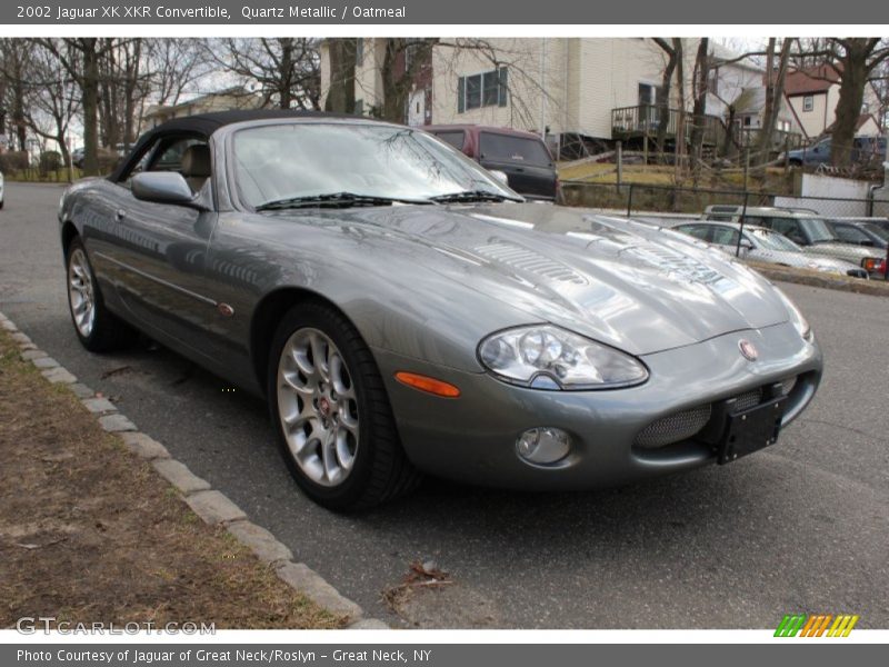 Quartz Metallic / Oatmeal 2002 Jaguar XK XKR Convertible