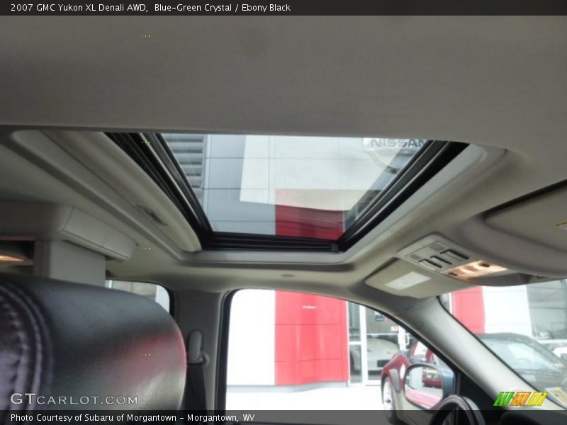 Blue-Green Crystal / Ebony Black 2007 GMC Yukon XL Denali AWD