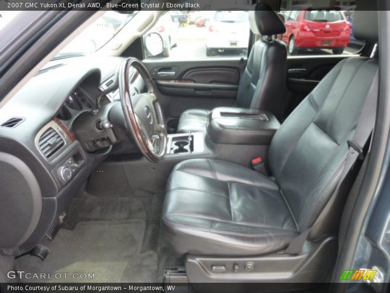 Blue-Green Crystal / Ebony Black 2007 GMC Yukon XL Denali AWD