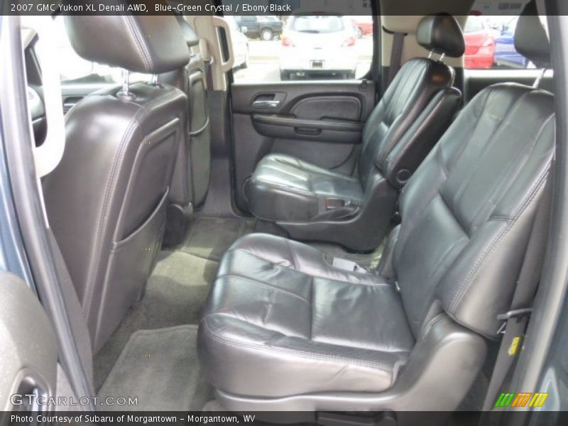 Blue-Green Crystal / Ebony Black 2007 GMC Yukon XL Denali AWD