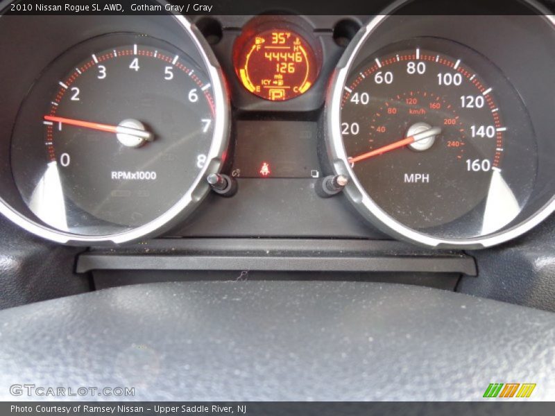 Gotham Gray / Gray 2010 Nissan Rogue SL AWD