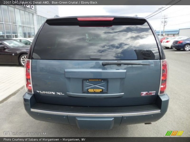 Blue-Green Crystal / Ebony Black 2007 GMC Yukon XL Denali AWD