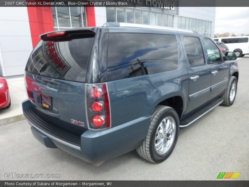 Blue-Green Crystal / Ebony Black 2007 GMC Yukon XL Denali AWD