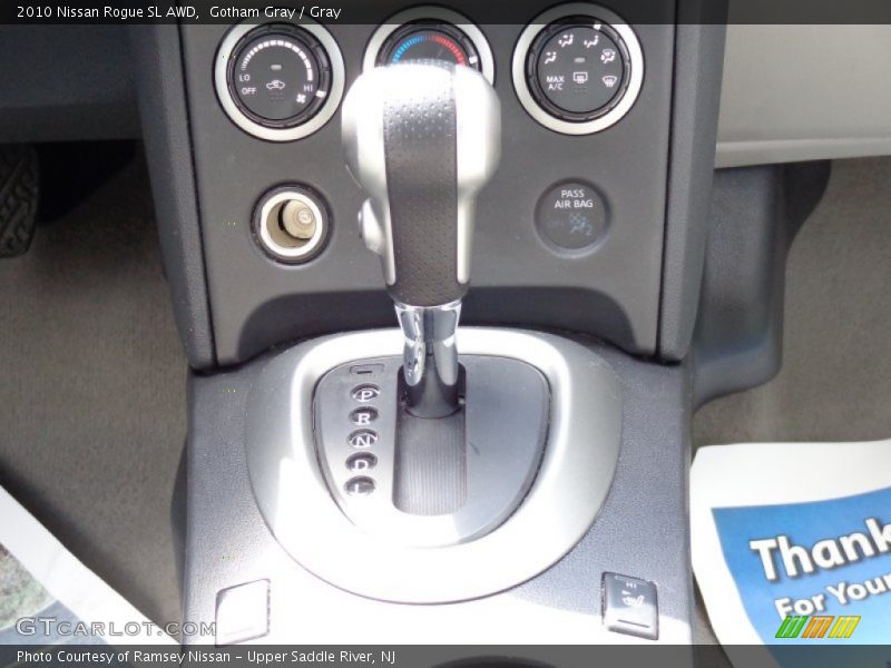 Gotham Gray / Gray 2010 Nissan Rogue SL AWD