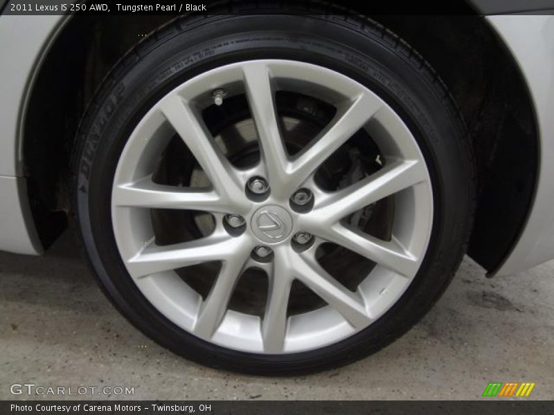 Tungsten Pearl / Black 2011 Lexus IS 250 AWD