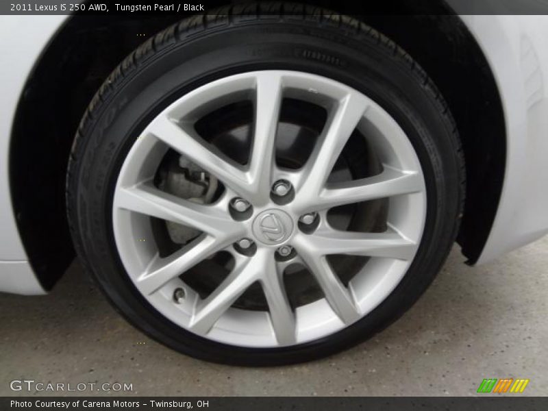 Tungsten Pearl / Black 2011 Lexus IS 250 AWD