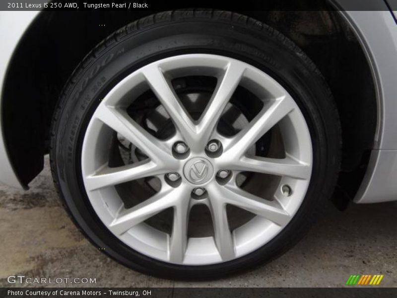 Tungsten Pearl / Black 2011 Lexus IS 250 AWD
