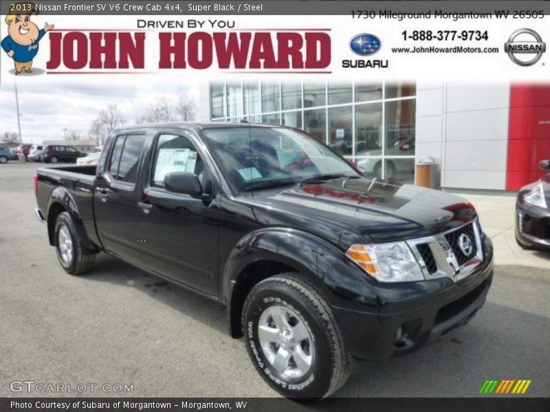 Super Black / Steel 2013 Nissan Frontier SV V6 Crew Cab 4x4