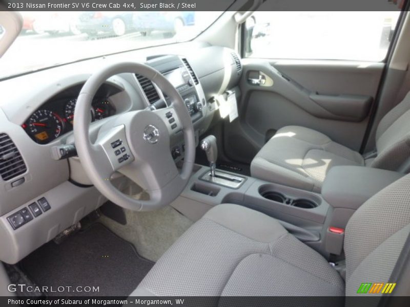  2013 Frontier SV V6 Crew Cab 4x4 Steel Interior