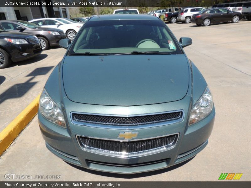 Silver Moss Metallic / Titanium 2009 Chevrolet Malibu LT Sedan