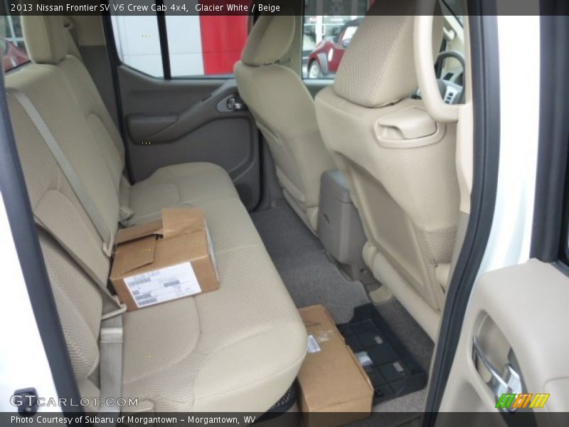 Rear Seat of 2013 Frontier SV V6 Crew Cab 4x4