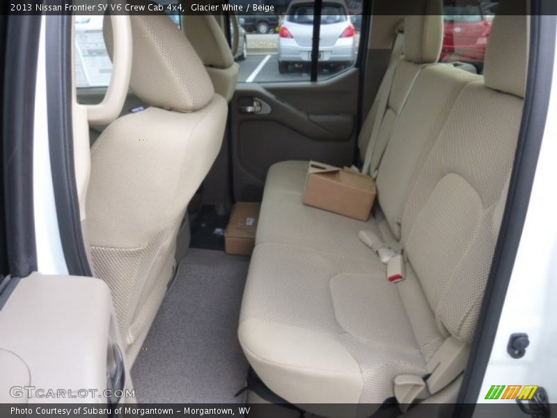 Rear Seat of 2013 Frontier SV V6 Crew Cab 4x4