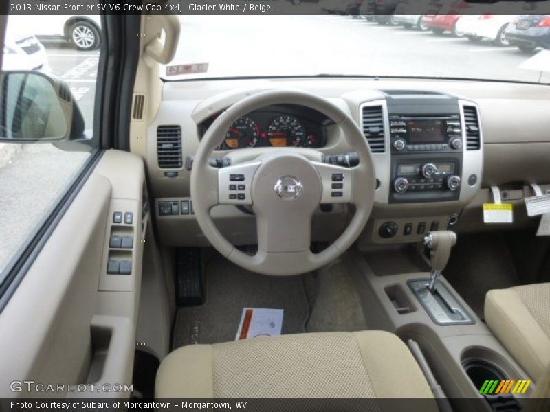 Dashboard of 2013 Frontier SV V6 Crew Cab 4x4