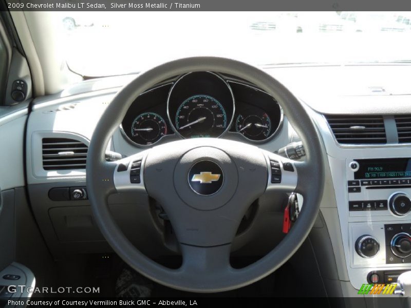 Silver Moss Metallic / Titanium 2009 Chevrolet Malibu LT Sedan