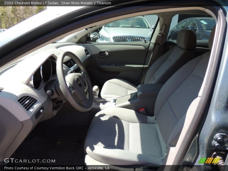 Silver Moss Metallic / Titanium 2009 Chevrolet Malibu LT Sedan