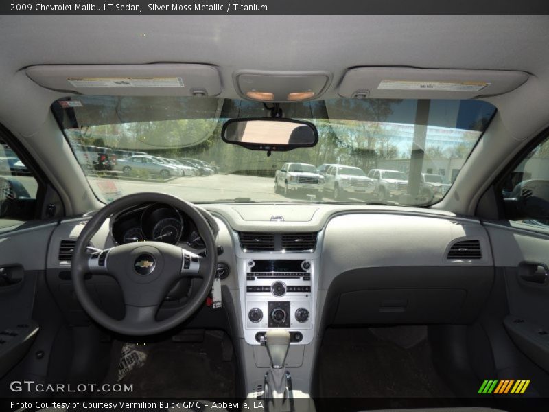 Silver Moss Metallic / Titanium 2009 Chevrolet Malibu LT Sedan