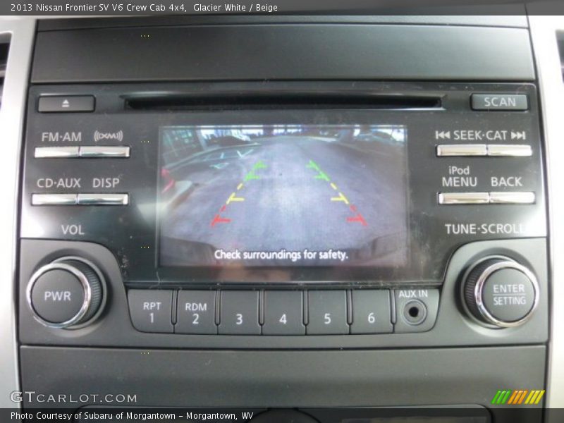 Controls of 2013 Frontier SV V6 Crew Cab 4x4