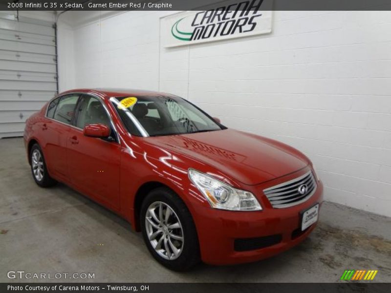 Garnet Ember Red / Graphite 2008 Infiniti G 35 x Sedan