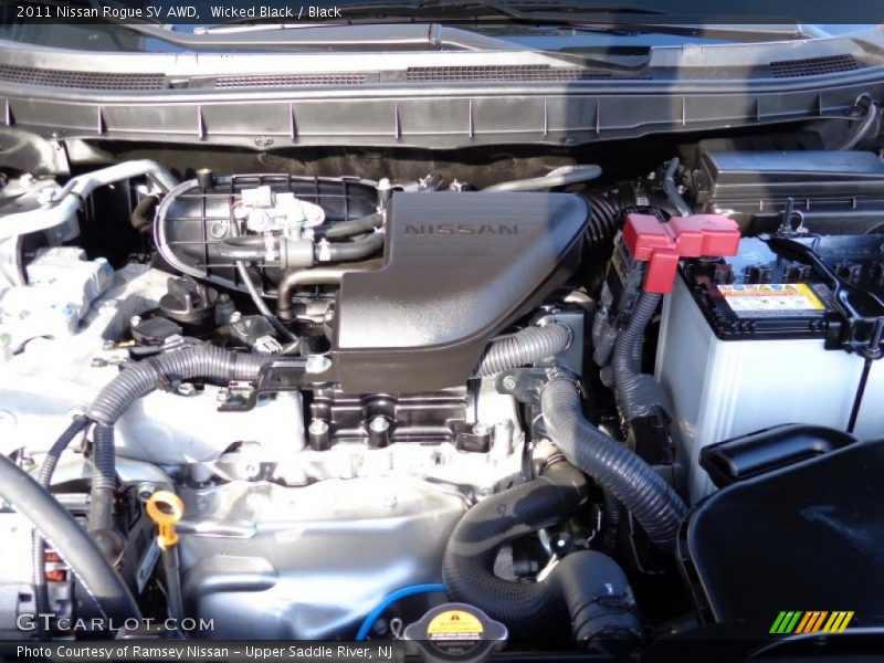 Wicked Black / Black 2011 Nissan Rogue SV AWD