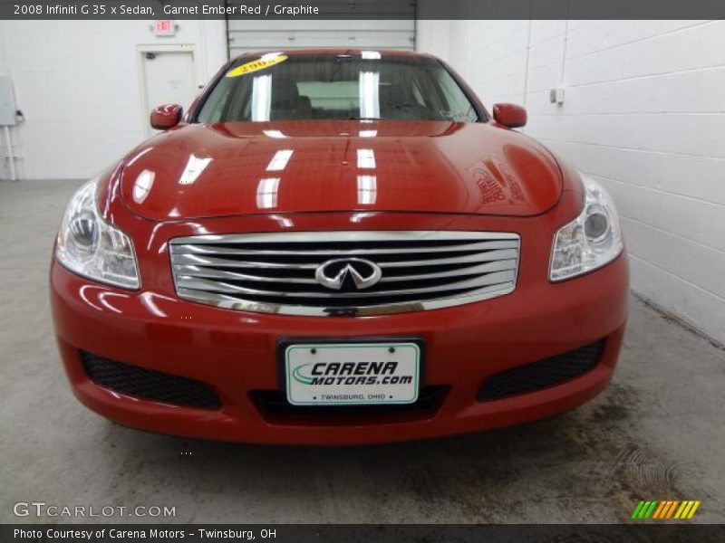 Garnet Ember Red / Graphite 2008 Infiniti G 35 x Sedan