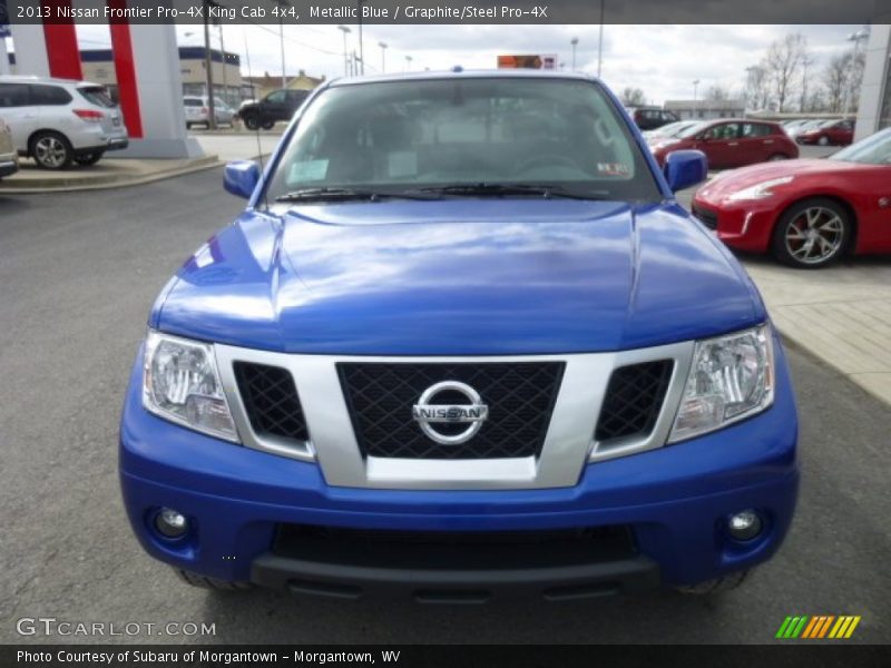 Metallic Blue / Graphite/Steel Pro-4X 2013 Nissan Frontier Pro-4X King Cab 4x4