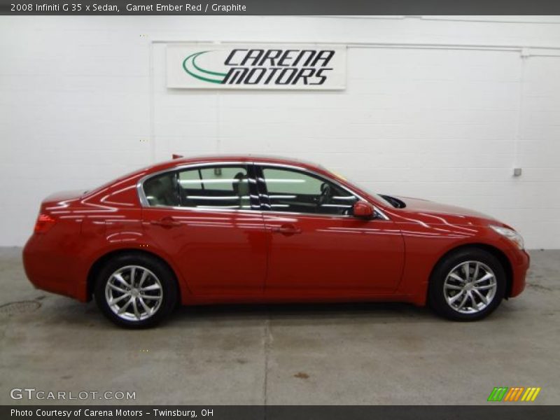 Garnet Ember Red / Graphite 2008 Infiniti G 35 x Sedan